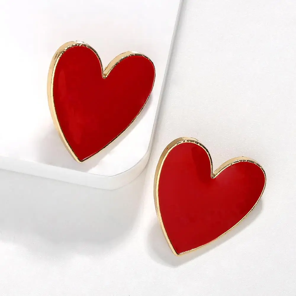 Vedawas Za дизайн кристалла сердце яркие серьги для женщин валентинка влюбленный мотаться Подвеска для сережек Brinco xg3216 - Окраска металла: 8