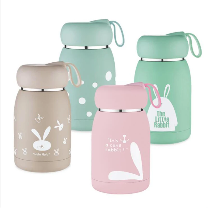 Cute 350ml Thermos Mug Adult Baby Bottle Stainless Steel Vacuum Cup For Children Insulation Dropshipping | Дом и сад