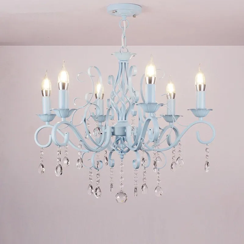 Glass crystal Iron Chandelier