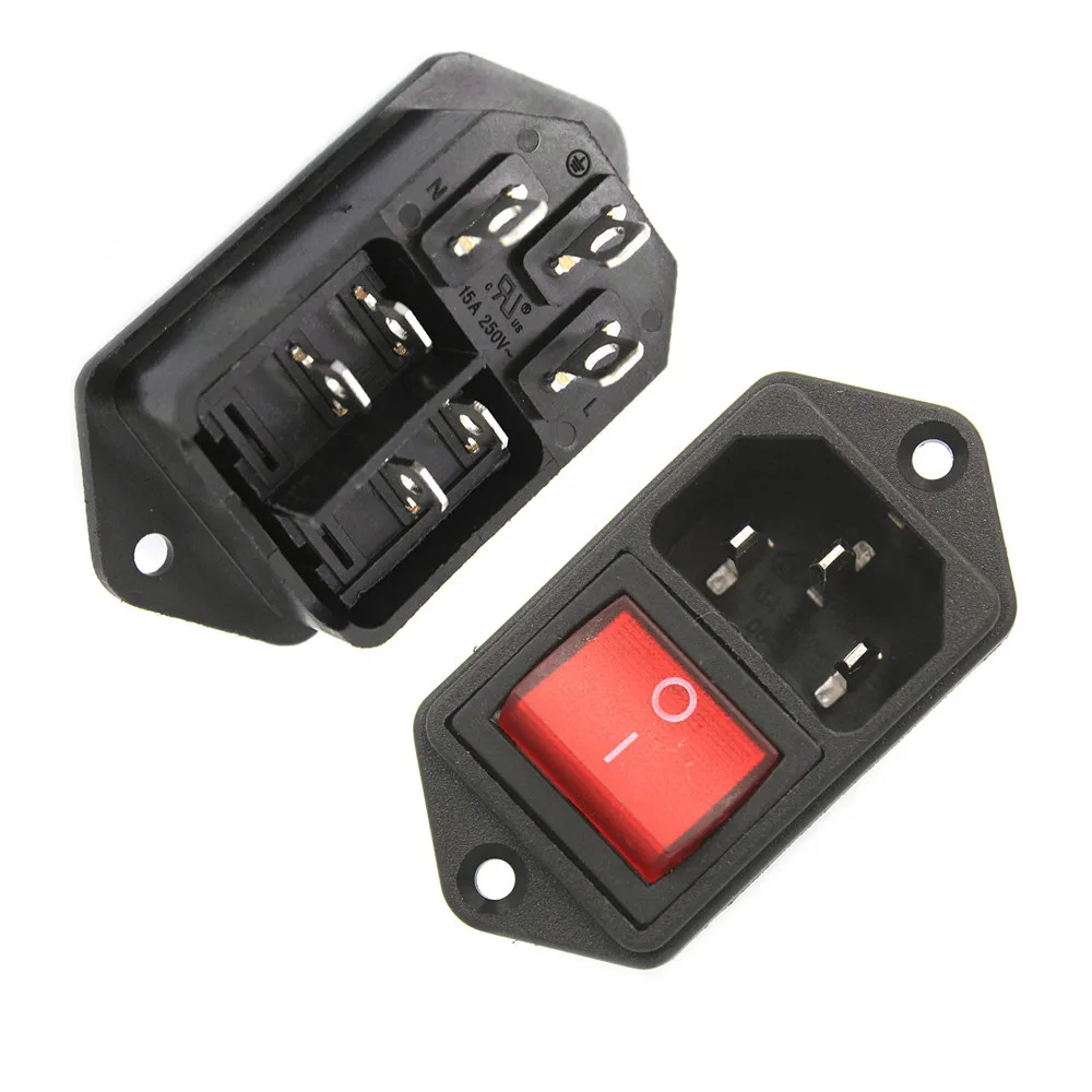Buy 1PC IEC320 C14 AC Power Cord Inlet Socket