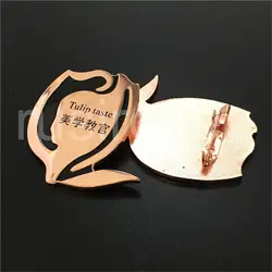 Эстетическая гимнастическая металлическая брошь на заказ, пара игл, значок инструктора Гальваническое розовое золото