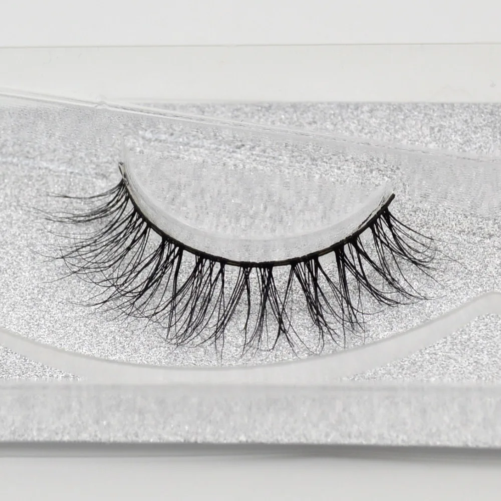 

visofree 3D Real Mink False Eyelashes Mink Lashes 100% Handmade Natural Soft Fake Eye Lash Extension Makeup A20 1 pair