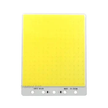 

5pcs/lot 140x110MM COB LED Lights Lamp 50W Bulb 12V DC 6500K Cold White Square Chip On Board DIY 12V Bulb Outdoor Camp Lighting