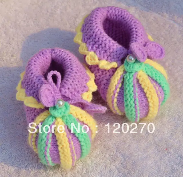 custom boutique pumpkin infant footwear crochet baby girls first