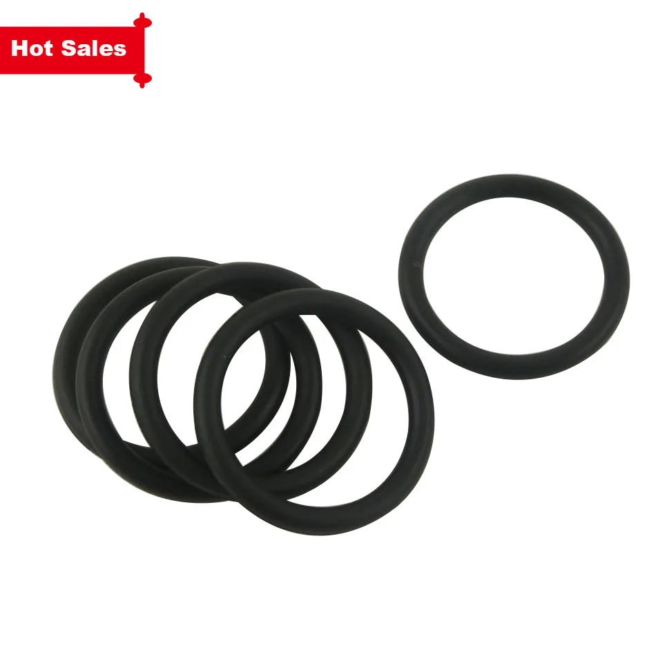 100pcs NBR O Ring Seals Gasket 1mm Thickness Food Grade O ring Seal 70SHA Black Rubber Sealing