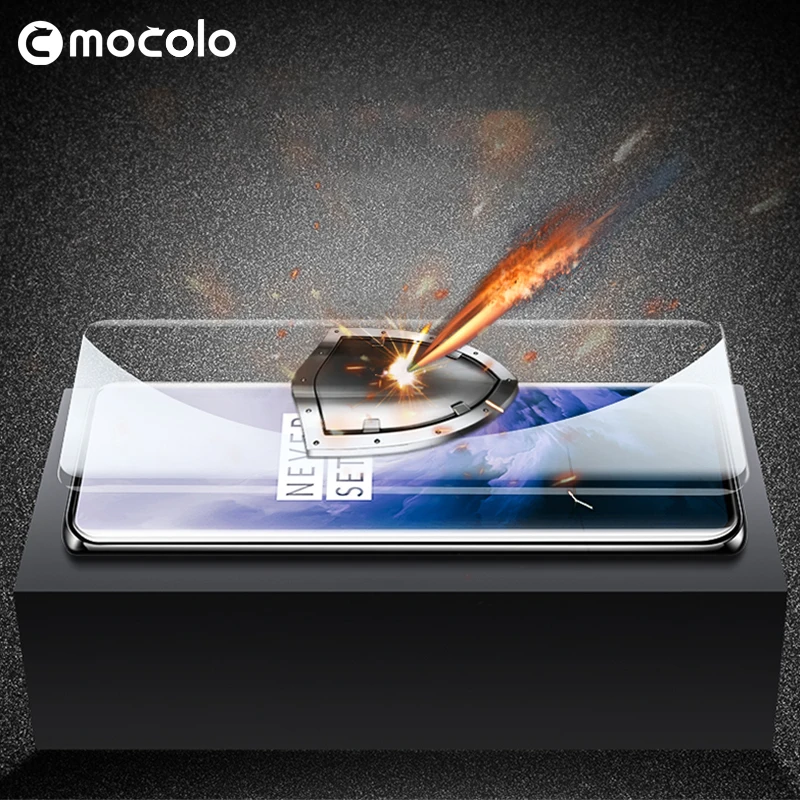 Mocolo высокочувствительная УФ-лампа премиум класса, жидкое стекло с полным клеем для OnePlus 7 7 T, пленка из закаленного стекла для One Plus 7 PRO, защита экрана