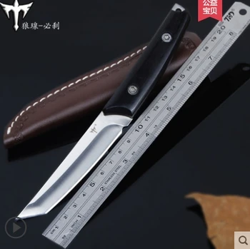 

OUTDOORS STEELKnife Survival Hunting Knife Camping Tools man gift stainless steel wood Training Knife tools tactical defense
