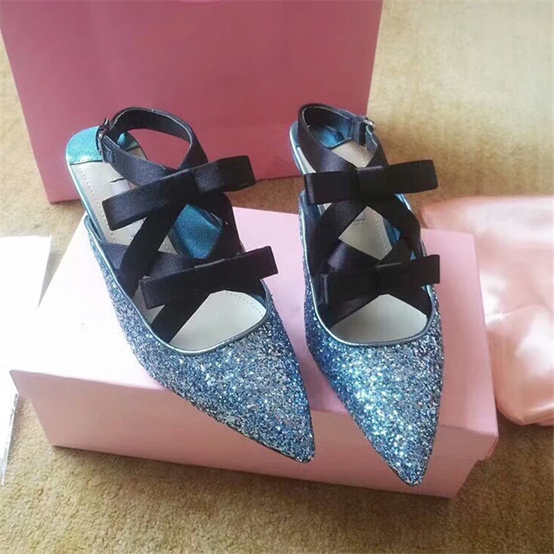 

Shiny Sequined Cloth Women High Heels T-Strap Women pumps Wedding Dress Shoes Bridal Women Pointed Toe High Heels Shoes Woman 40