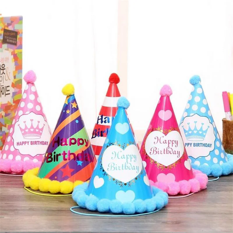

Paper Hats Dress Up Girls Boys Party Supplies Kids Adults Birthday Cap Decoration Favors Christmas Celebration Party Hats 6Z