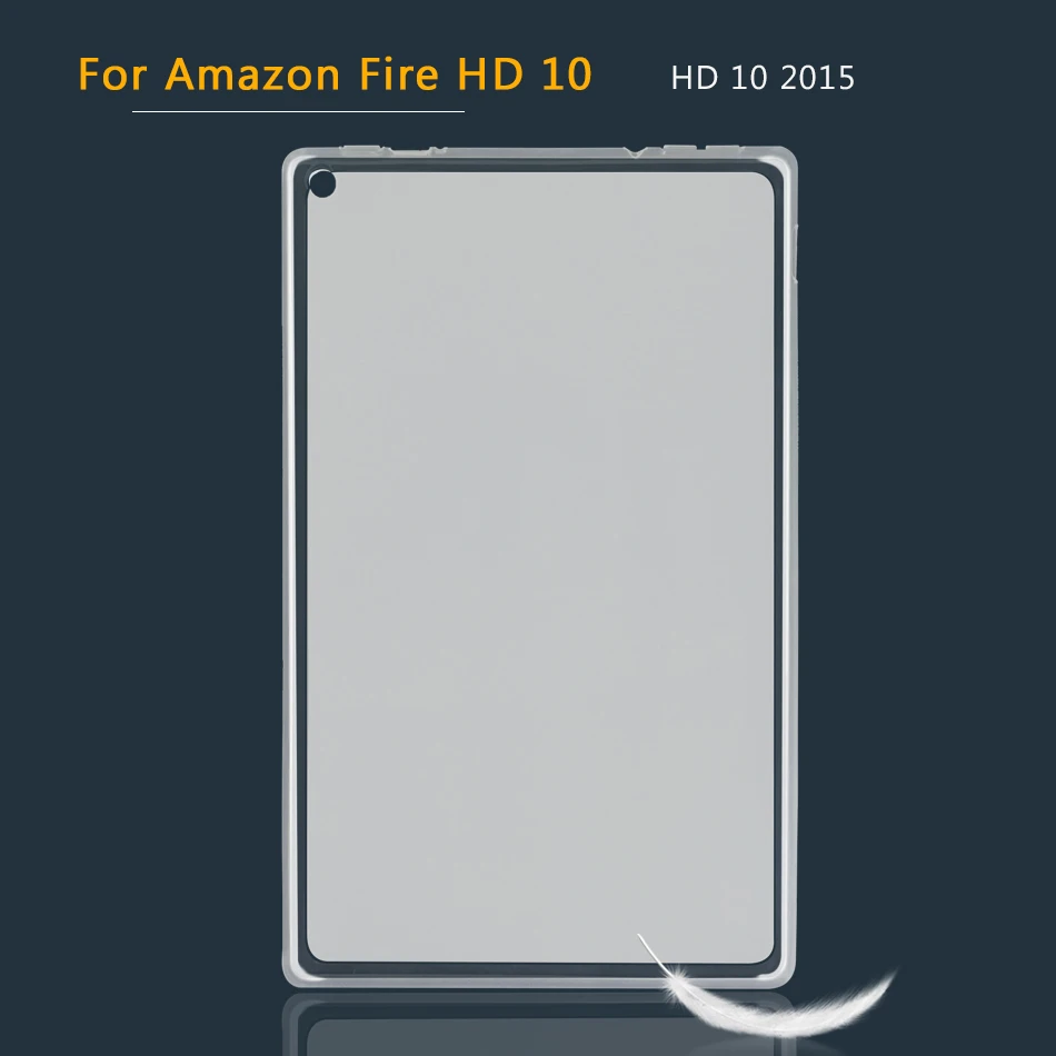 Мягкий чехол из ТПУ с котб Крышка для Amazon Kindle HD 10, 8, 7, 6 огонь HD10 HD8 силиконовый чехол для Kindle Paperwhite 1 2 3 4 - Цвет: 2015 Fire HD 10