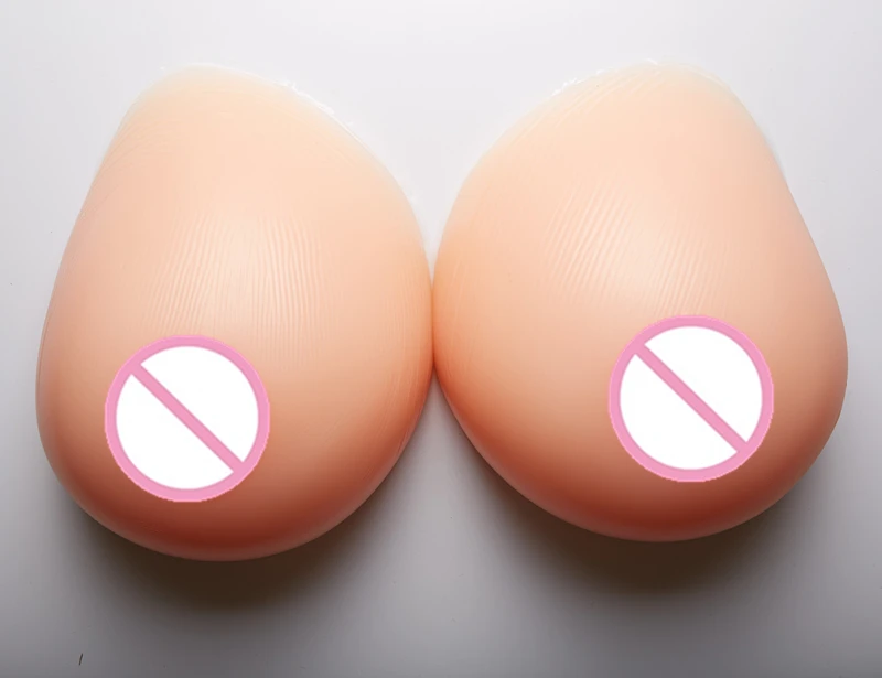 

2400g/pair Realistic Silicone Breast Forms Artificial Boobs Transgender False Breast Left Right