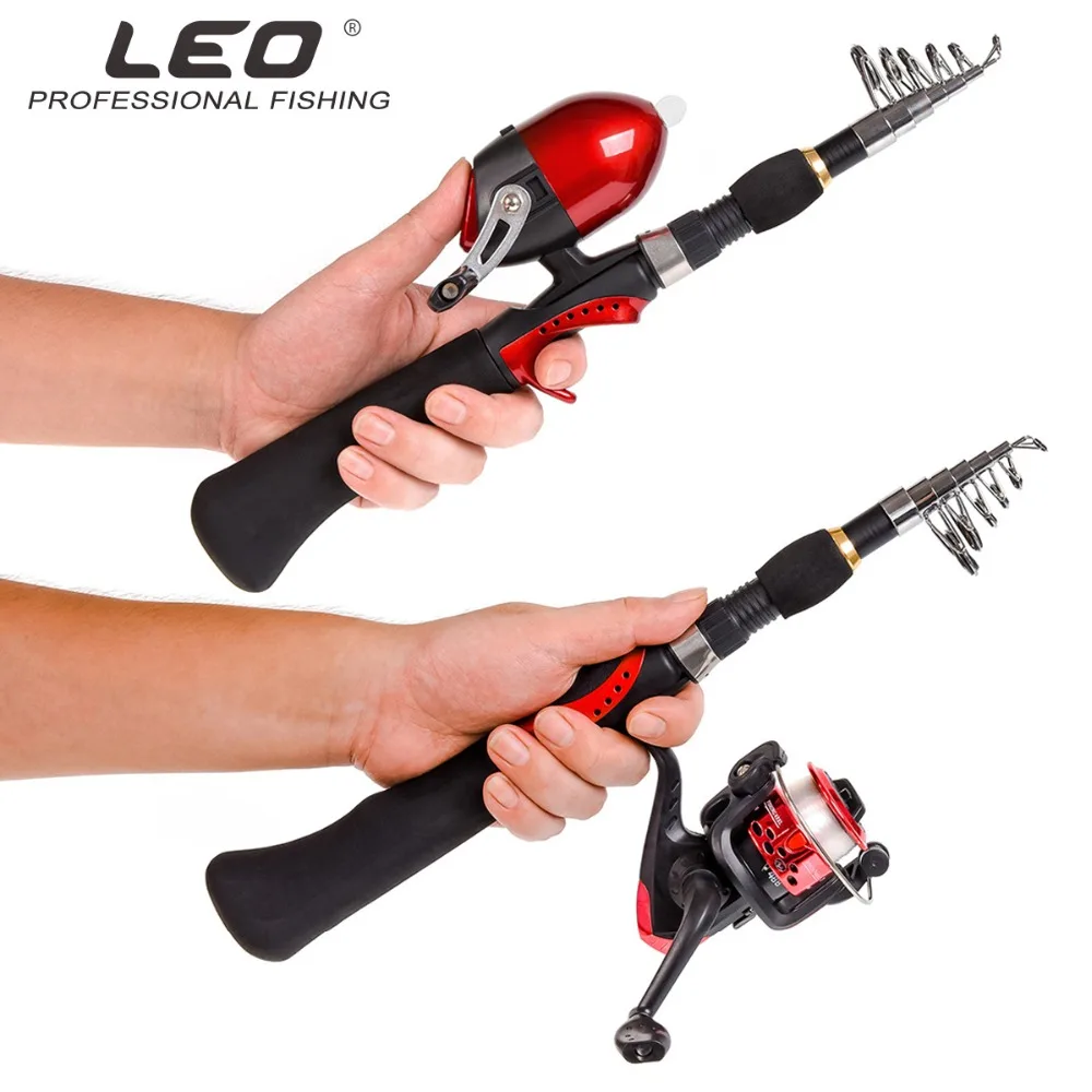 الغزل قصبة الصيد مع الصيد بكرة حقيبة 1.6 متر الأحمر المحمولة السفر الكربون الصيد قضيب كومبو قصبة صيد خشبية معالجة مجموعة دي pesca