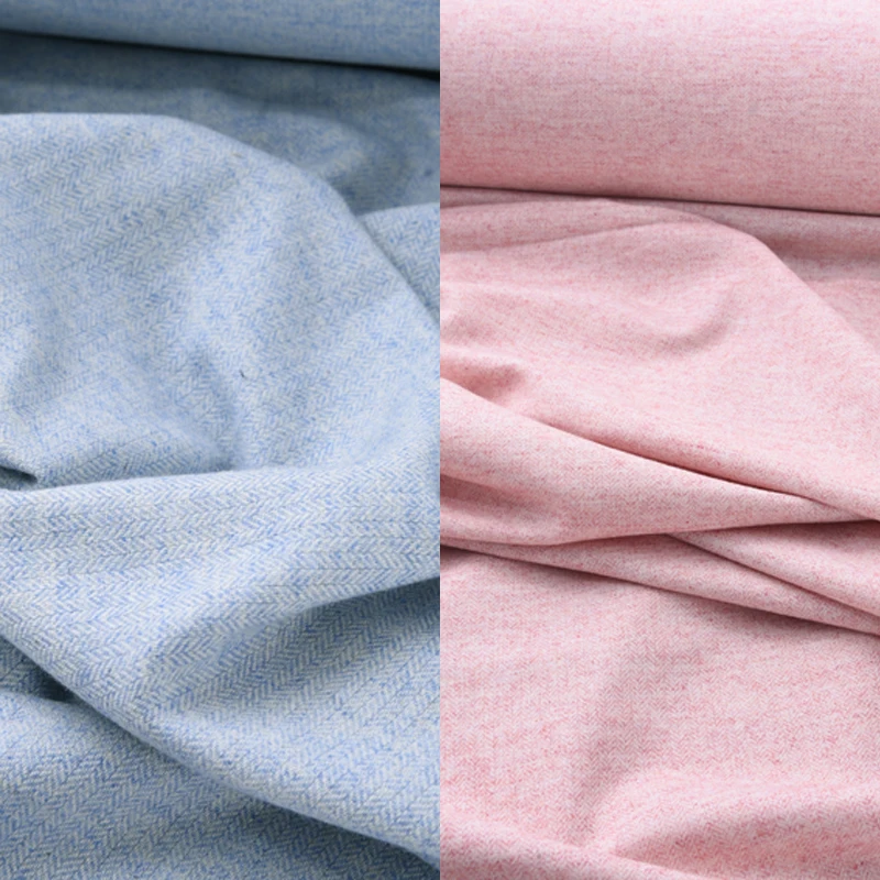 150CM Wide 280G/M Pink Blue Wool Fabric for Autumn Spring Suit Dress Jacket Overcoat H433 | Дом и сад