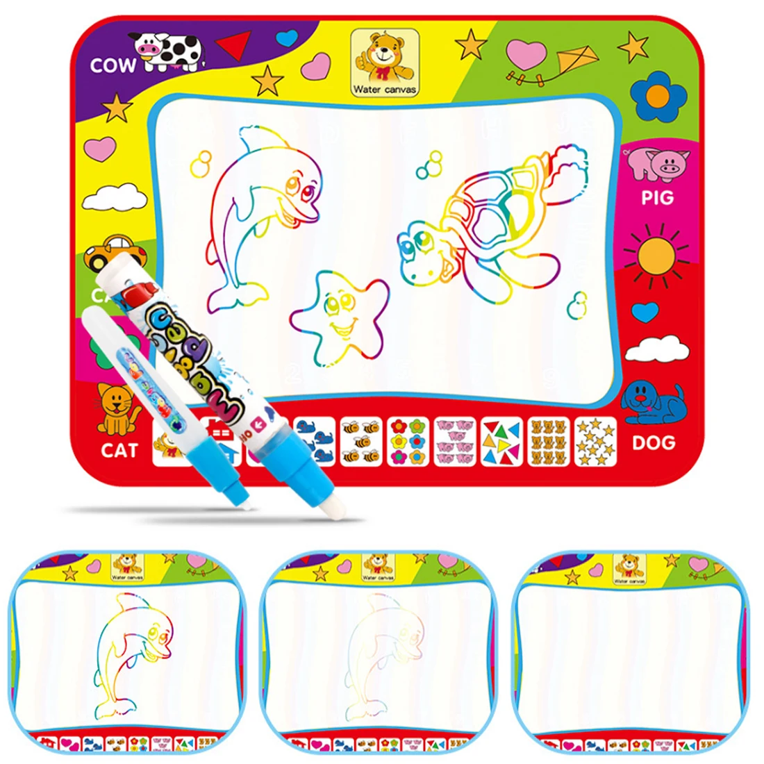 Children Water Canvas Mat Painting Board Educational Toy Support Kid learning Drawing Kits Educational Toys For Children