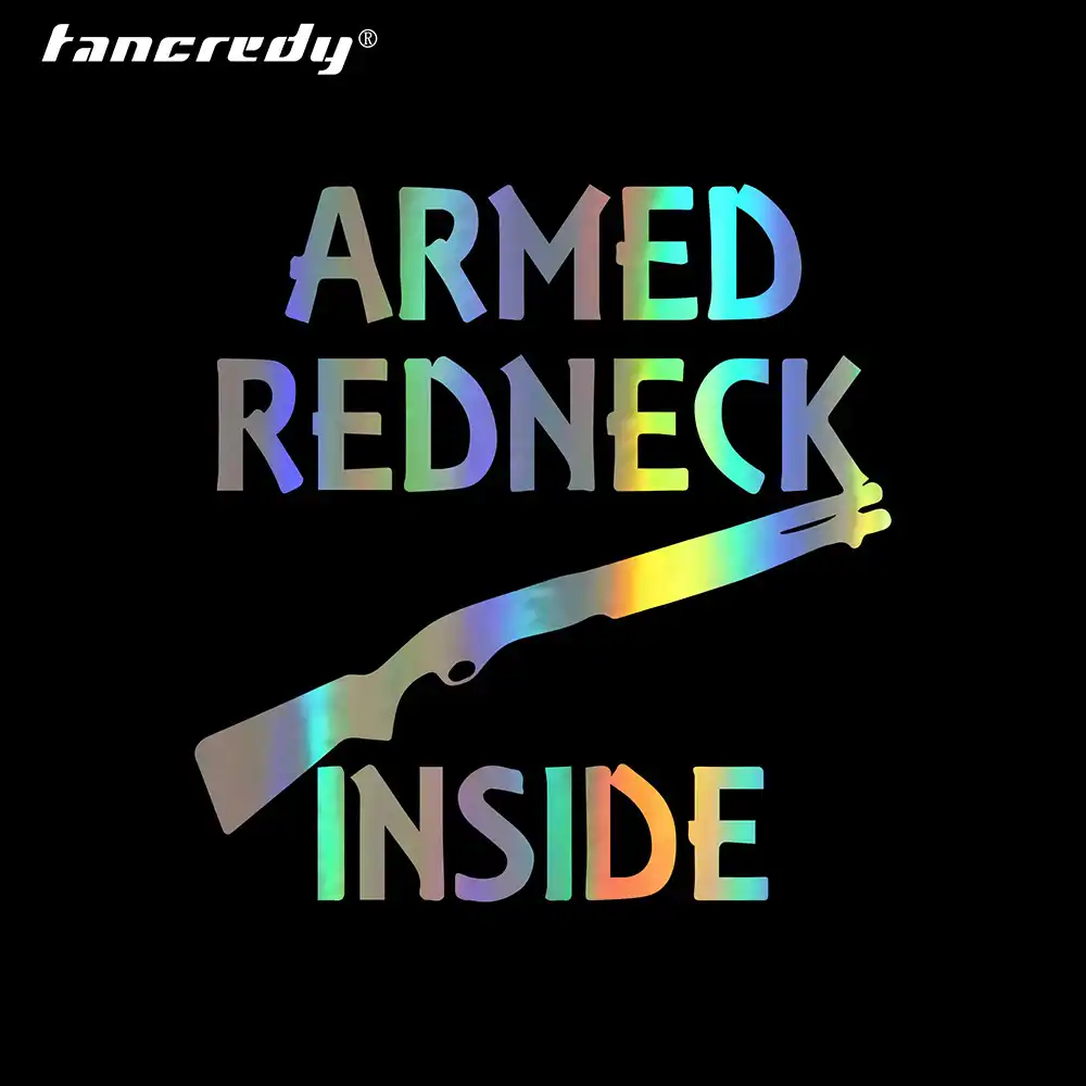 Car Sticker Styling Armed Redneck 