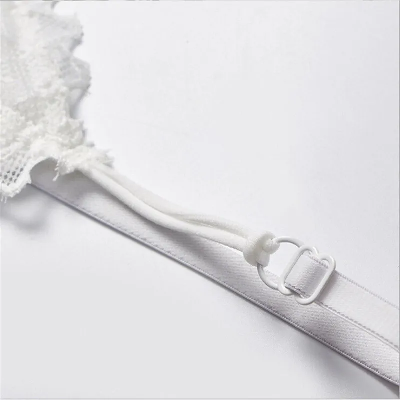 Women Floral Sheer Lace Triangle Bralette Unpadded Bra Crop Lingerie Casual Solid One Size 2 Colors Nylon Tube Tops