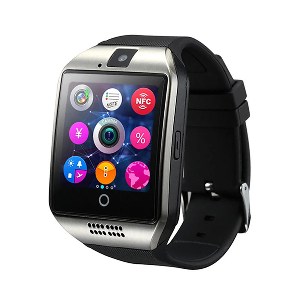Мужские Смарт-часы Q18 поддержка Sim TF карты телефонный Звонок Push Сообщение камера Bluetooth подключение смартфон для Android IOS PK DZ09