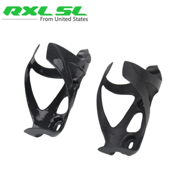 

No Logo Bicycle Bottle Cage Holer Black Carbon Bottle Cage Matte/Glossy Cycling Mtb Bike Water Cages 2 PCS Bottle Holder