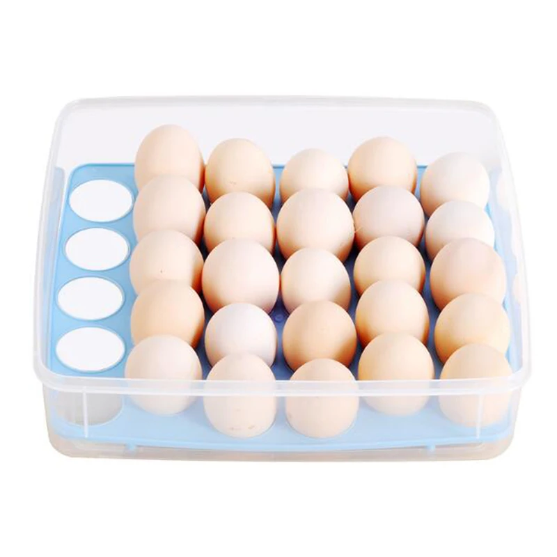 

PP clear plastic 30 grid Bilayer egg box Basket organizer Egg Food Container Storage box home kitchen transparent case egg boxs