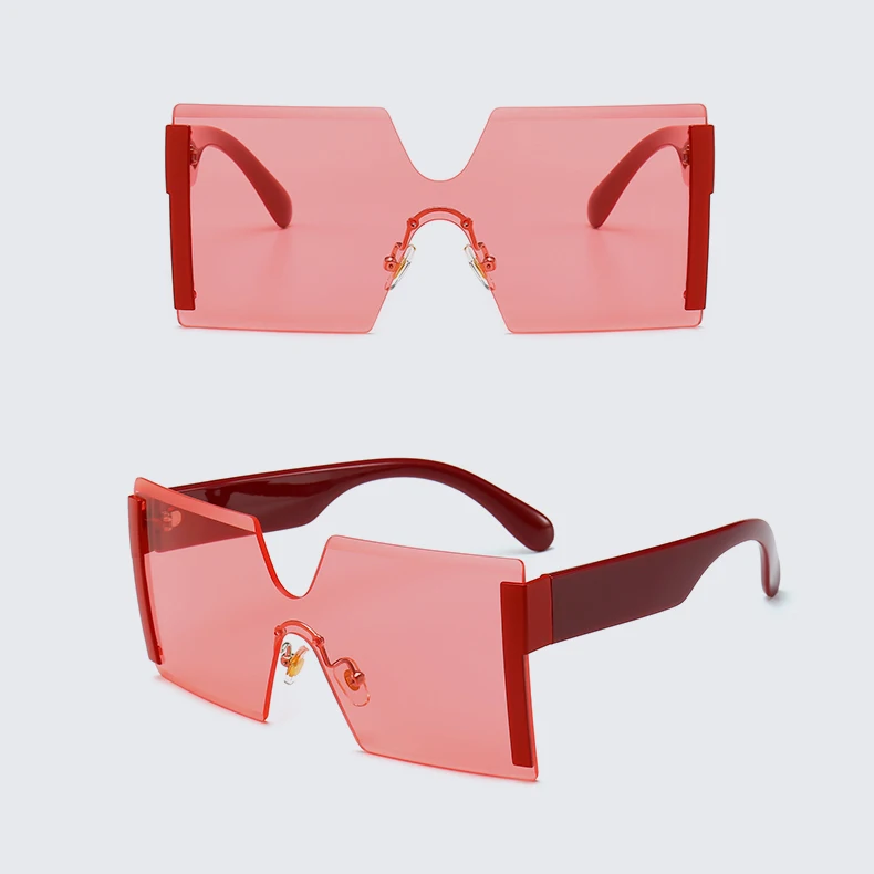 Ретро бескаркасные женские солнцезащитные очки UV400 унисекс зеркало солнцезащитные очки винтажные большие очки Oculos De Sol Feminino Леопард