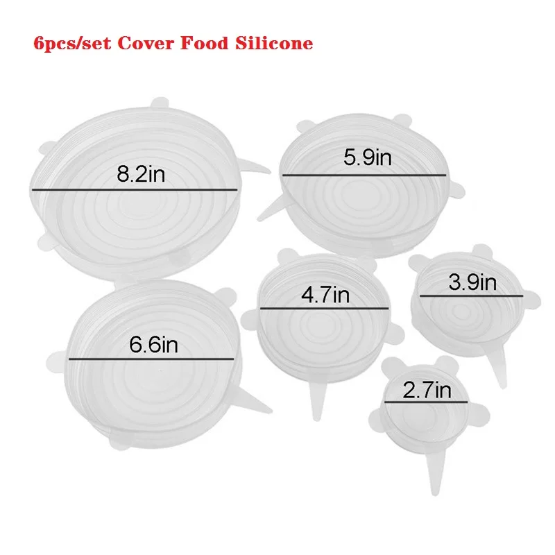 Мягкая силиконовая крышка для кухонного пикника на открытом воздухе для сохранения пищи обеденный стол растягивающийся многоцелевой горшок крышка
