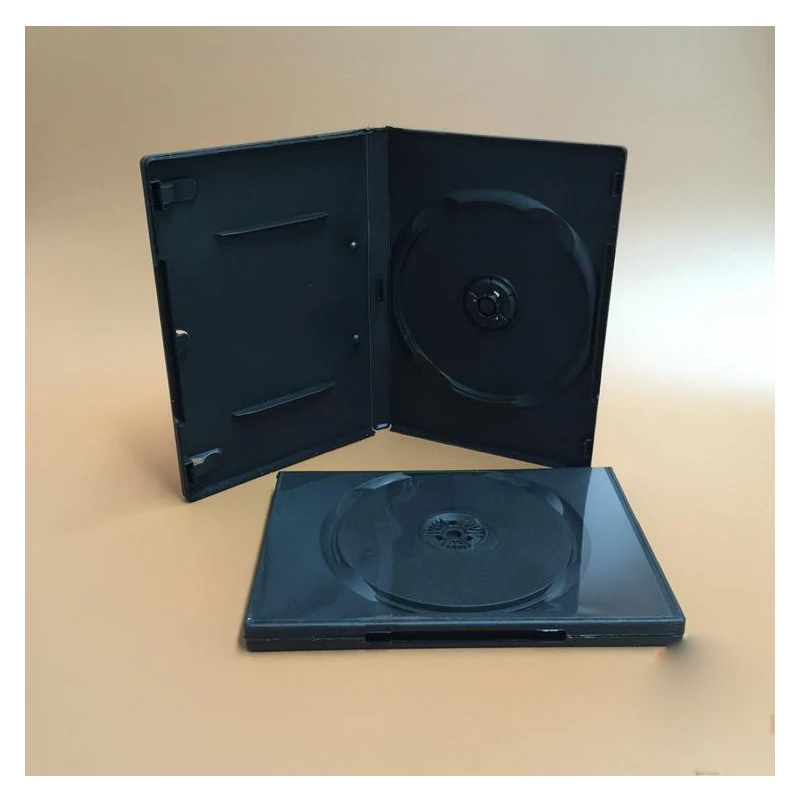 2 шт 1DVD черный пластиковый чехол 190X135X14 мм удерживайте вставку/удерживайте 1 диск