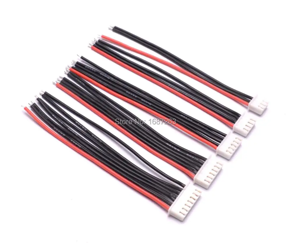 10 шт./лот см 100 мм RC Lipo зарядное устройство с разъемом 2s 3s 4s 5s 6s 22AWG кабель для IMAX B3