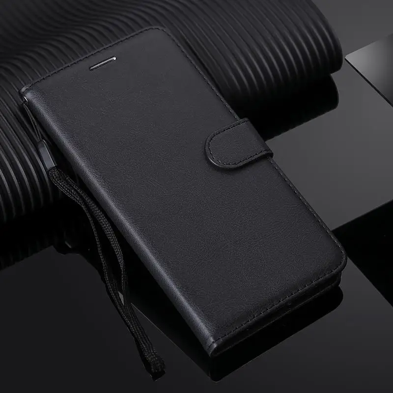 Кожаный чехол-кошелек для samsung A5 чехол для samsung A5 роскошный флип-чехол для телефона для samsung Galaxy A5 чехол A510 A520 - Цвет: Black Case