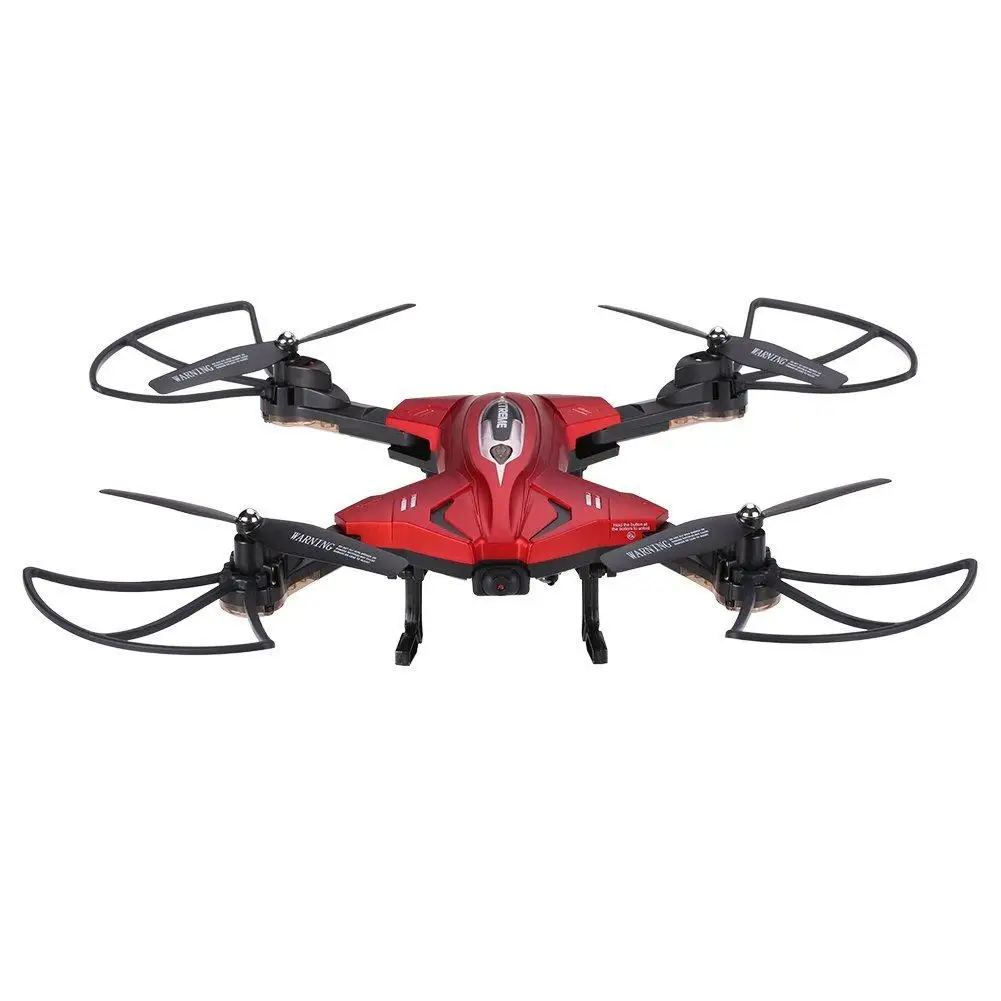 

LeadingStar Foldable RC Quadcopter Drone Remote Controller LED 4 Channels Altitude Hold with WIFI Camera Red zk49