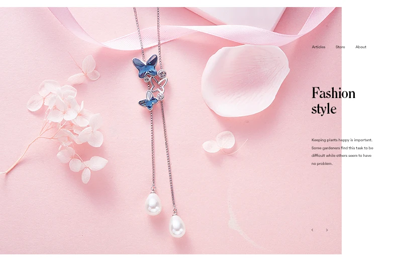 butterfly necklace crystal (10)