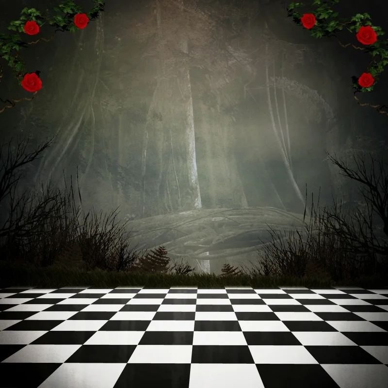 

Laeacco Hazy Wonderland Chess Board Floor Baby Photography Backgrounds Vinyl Seamless Digital Backdrops Props For Photo Studio