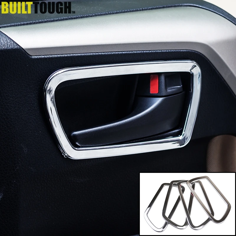 

For Toyota RAV4 2013 2014 2015 2016 2017 2018 Chrome Inner Inside Door Handle Bowl Catch Cover Trim Garnish Molding Decoration