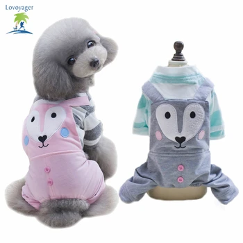 

Soft Cotton Dog T-shirt Cartoon Big Eyes Pets Clothes Jumpsuits Dogs Short Sleeves Shirt For Dogs Puppy Chihuahua Pink Green