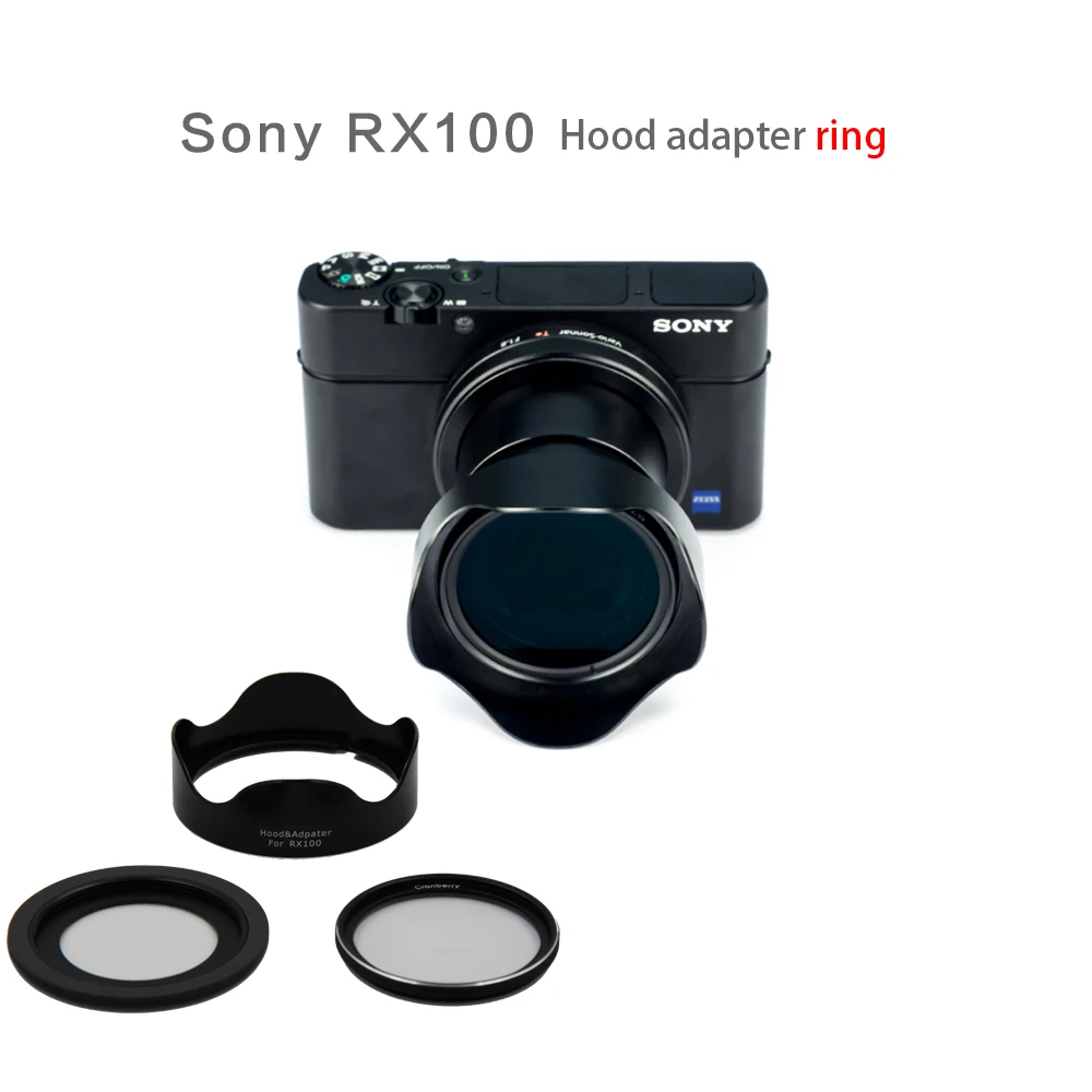 Кольцо-адаптер для фильтра капюшон для sony черная карта RX100 M1 M2 M3 M4 M5 камера