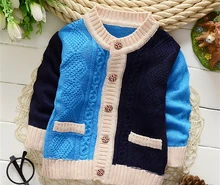 Clearance Spring fashion boys sweaters kids coat cotton knitted sweater baby cardigan with pocket sweater coat for boy k-1565