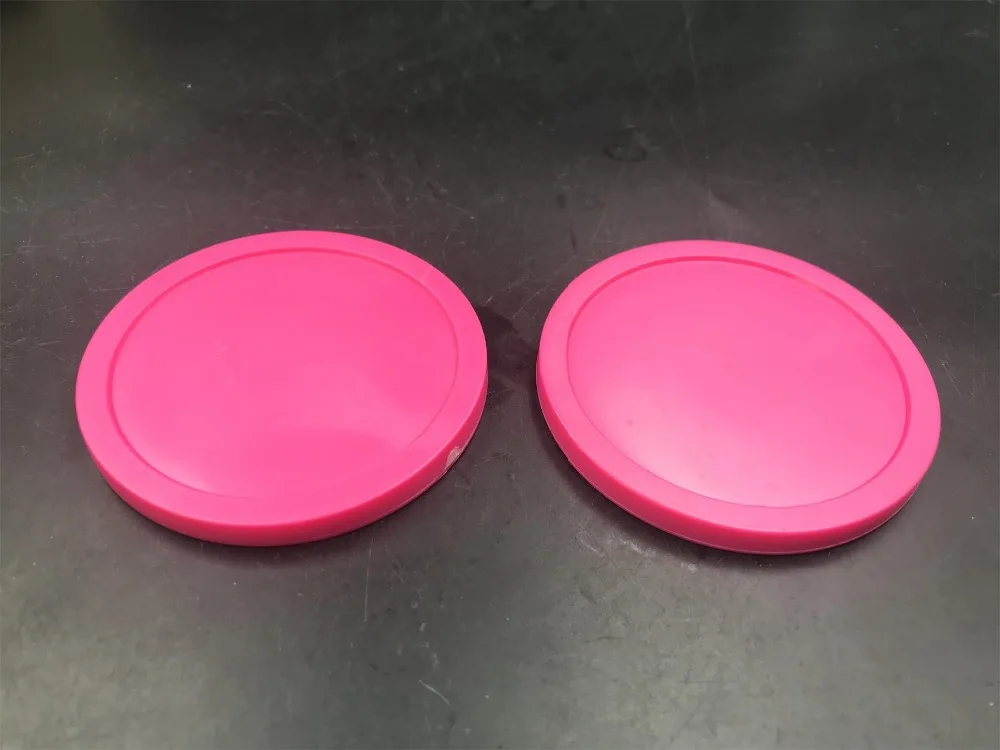 NEW 2pcs PINK Air hockey table pusher puck 82mm 3 1/4" GoalieSt 67 HIGH