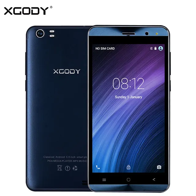 Special Offers Origional XGODY X22 3G Unlocked Smartphone 5 Inch Dual Sim Android 5.1 MTK6580 Quad Core 1+8G Touch Mobile Phone Cellphone 5.0MP