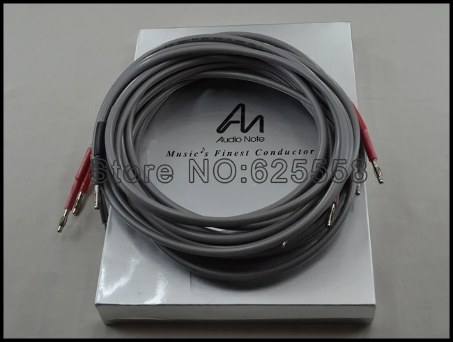 

2.5M 100% brand new pair Audio note speaker cable Audio Note AN-SPXII banana terminal speaker cables with original box