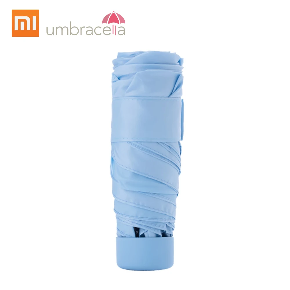 Xiaomi складной ультралегкий зонтик Летний Дождливый Солнечный анти-УФ зонтик водонепроницаемый зонтик ультра-маленький портативный мини-зонтик