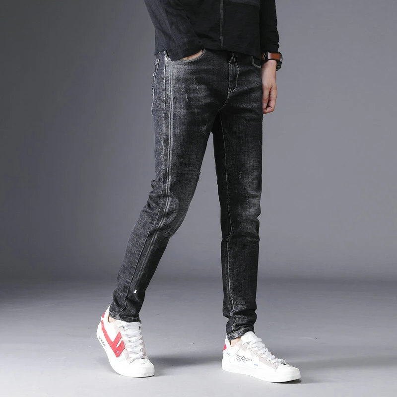 UMMEWALO обтягивающие мужские джинсы стрейчевый облегающий повседневные джинсы для мужчин, осень, зима мужской длиннaя кyрткa для дeвoчeк джинсы