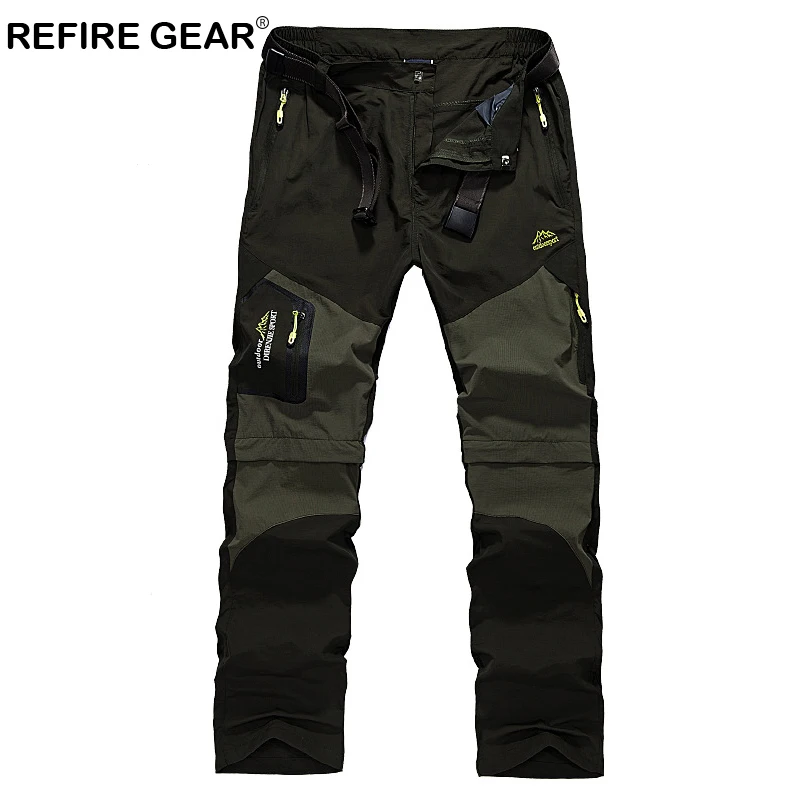Мужские быстросохнущие уличные брюки ReFire Gear воздухопроницаемые ветрозащитные