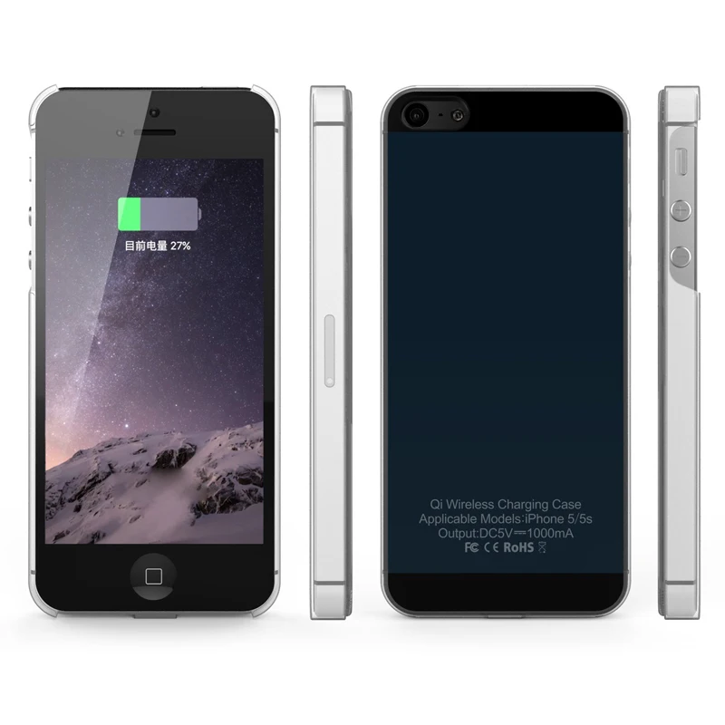 Чехол приемник Qi для беспроводного зарядного устройства iPhone 5 5s SE / 6 6s 7