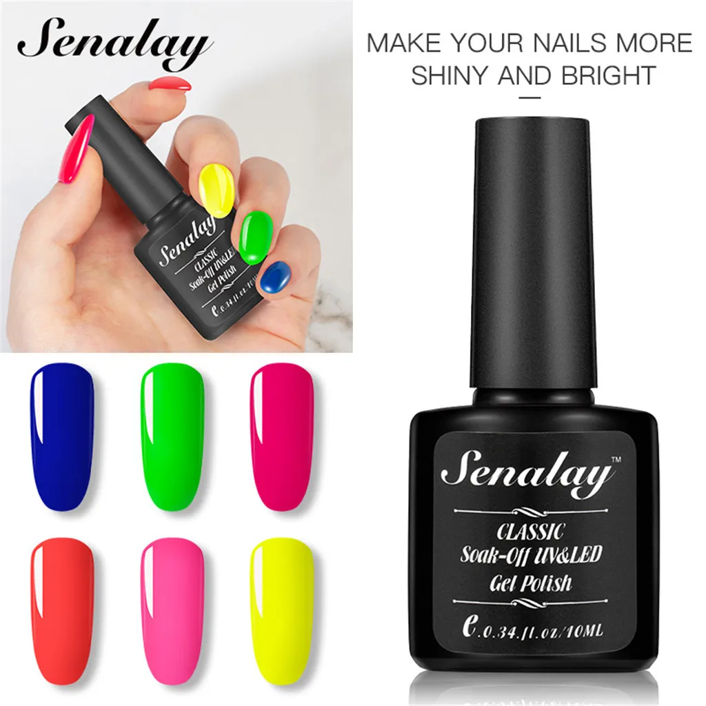 

Long-Lasting 10ml Fluorescent Varnish Neon Glow In The Dark Light Gel for Nails Change In Night Gel Lacquer Luminous Glue Polish