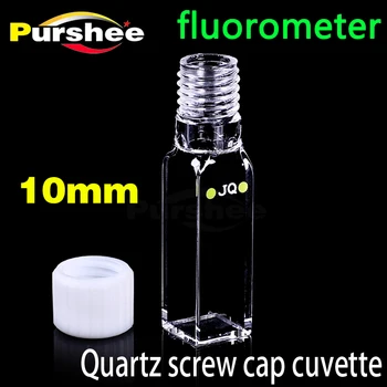 

Quartz fluorescence cuvette cell with screw cap(10mm) for lab