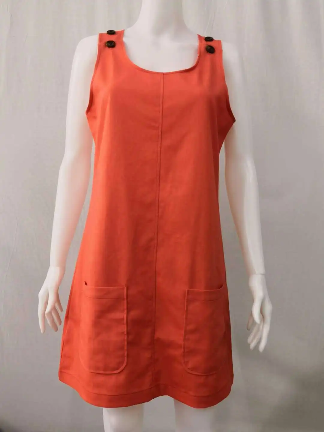 Sleeveless Cotton Linen Butoon Dress 2019 Summer Boho Beach Dresses Women Casual Solid White A-line Mini Party Dress Vestidos