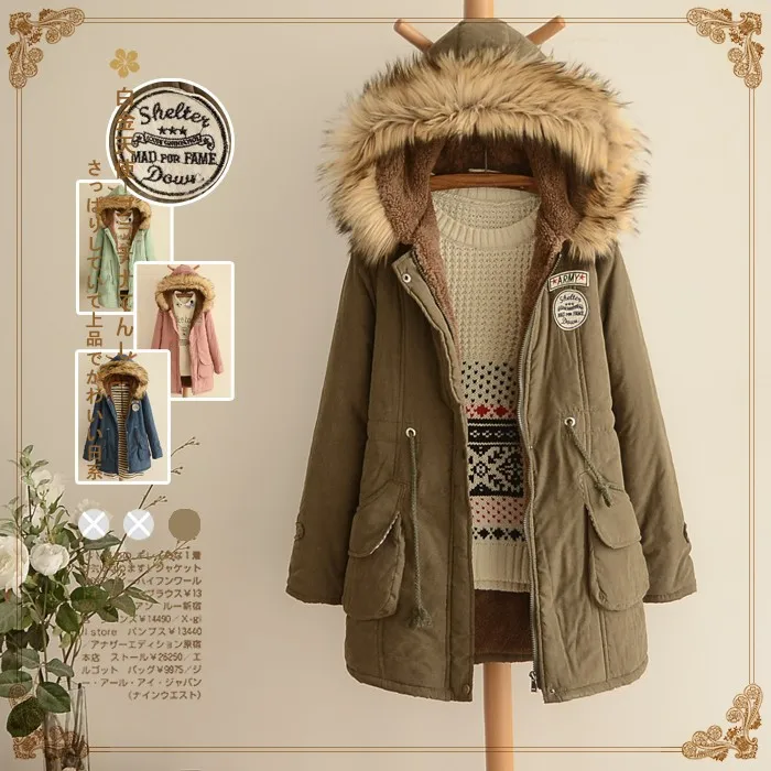 Danjeaner New Parkas Female Women Winter Coat Thickening Cotton Winter Jacket Women Outwear Slim Parkas for Women Winter