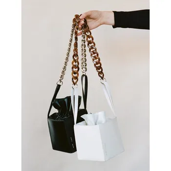

fashion women bags chains shoulder handbags Professional Design pu leather solid chains shoulder bags
