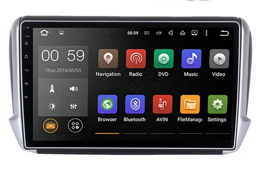 ANDROID 8 0 OCTACORE для PEUGEOT 2008 WIFI GPS BLUETOOTH легко подключить Зеркало Ссылка FULL HD с сенсорным