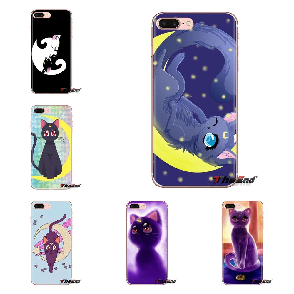 Милый Сейлор Мун Луна кошки для LG G3 G4 Mini G5 G6 G7 Q6 Q7 Q8 Q9 V10 V20 V30 X Power 2 3 K10 K4 K8 2017 мягкий