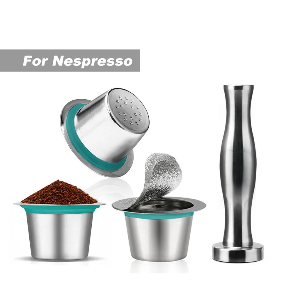 

Reusable Capsules Refillable Coffee Filter Pod Nespresso Original Line Durable Stainless Steel Nespresso Capsule Filter Cups